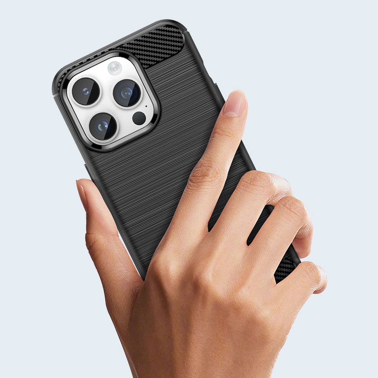 Anglies rašto TPU dėklas iPhone 14 Pro Max – mėlynas