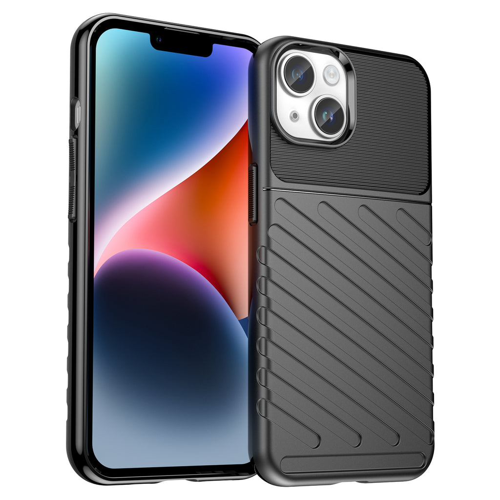 Thunder Case dėklas iPhone 14 – juodas, sustiprintas