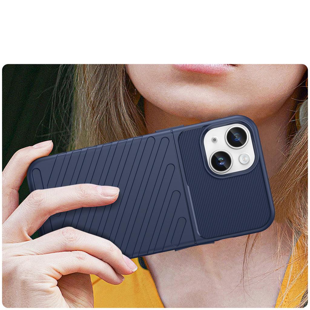 Šarvuotas mėlynas dėklas iPhone 14 „Thunder Case“