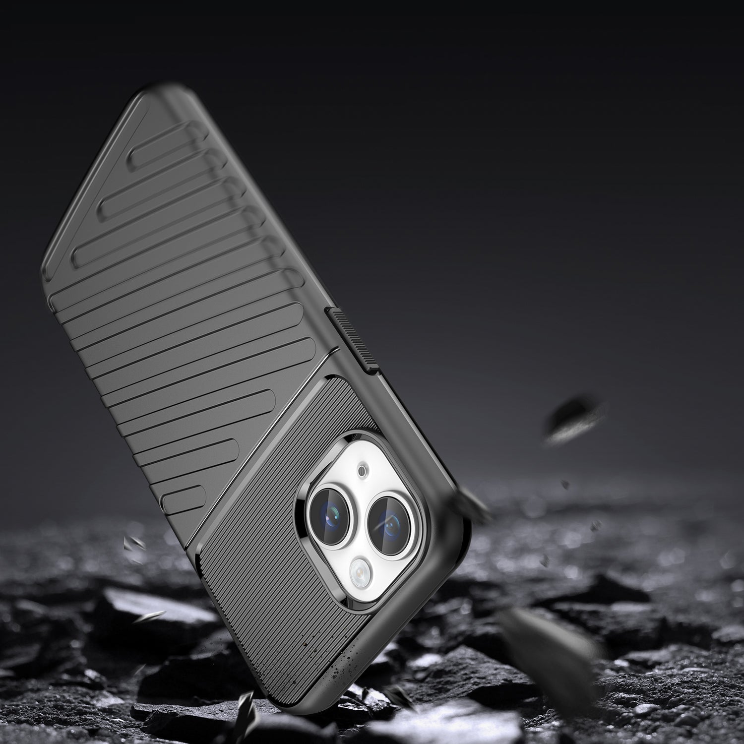 Thunder Case dėklas iPhone 14 Plus – juodas