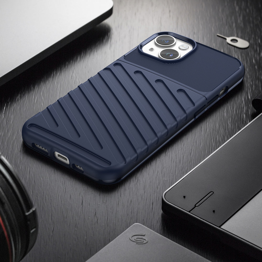 Thunder Case iPhone 14 Plus – mėlynas šarvuotas dėklas -- iPhone 14 Plus