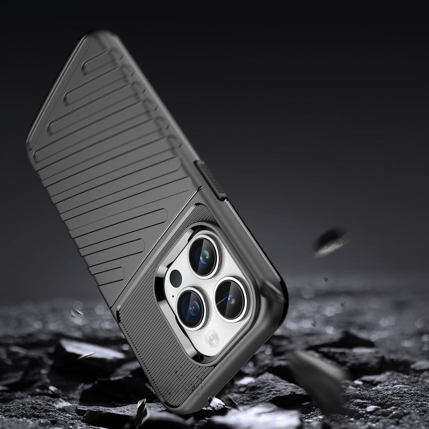 Thunder Case dėklas iPhone 14 Pro – juodas
