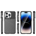 Thunder Case šarvuotas dėklas iPhone 14 Pro Max – juodas