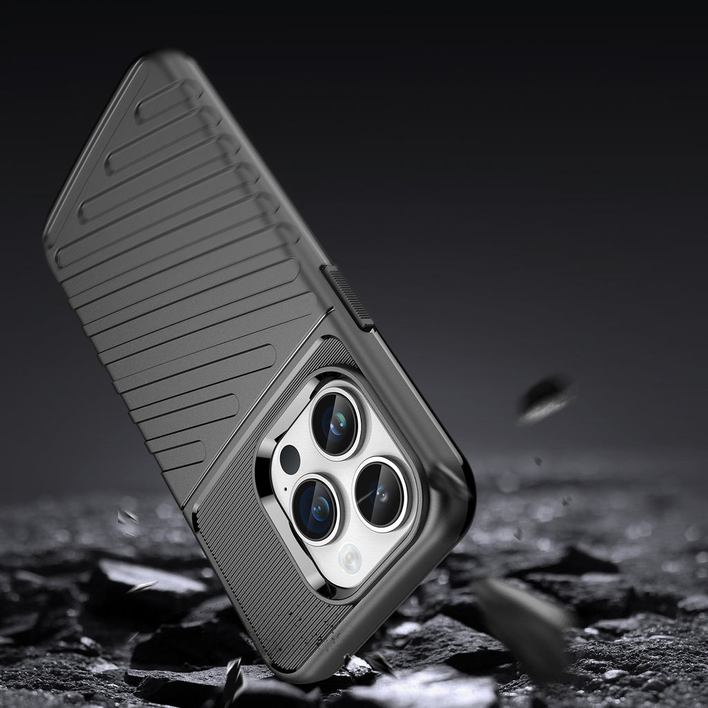 Thunder Case šarvuotas dėklas iPhone 14 Pro Max – juodas