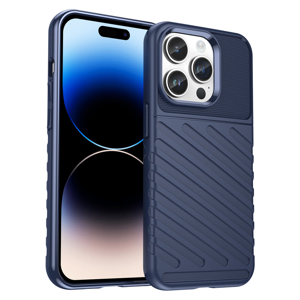 Thunder Case šarvuotas dėklas iPhone 14 Pro Max – mėlynas