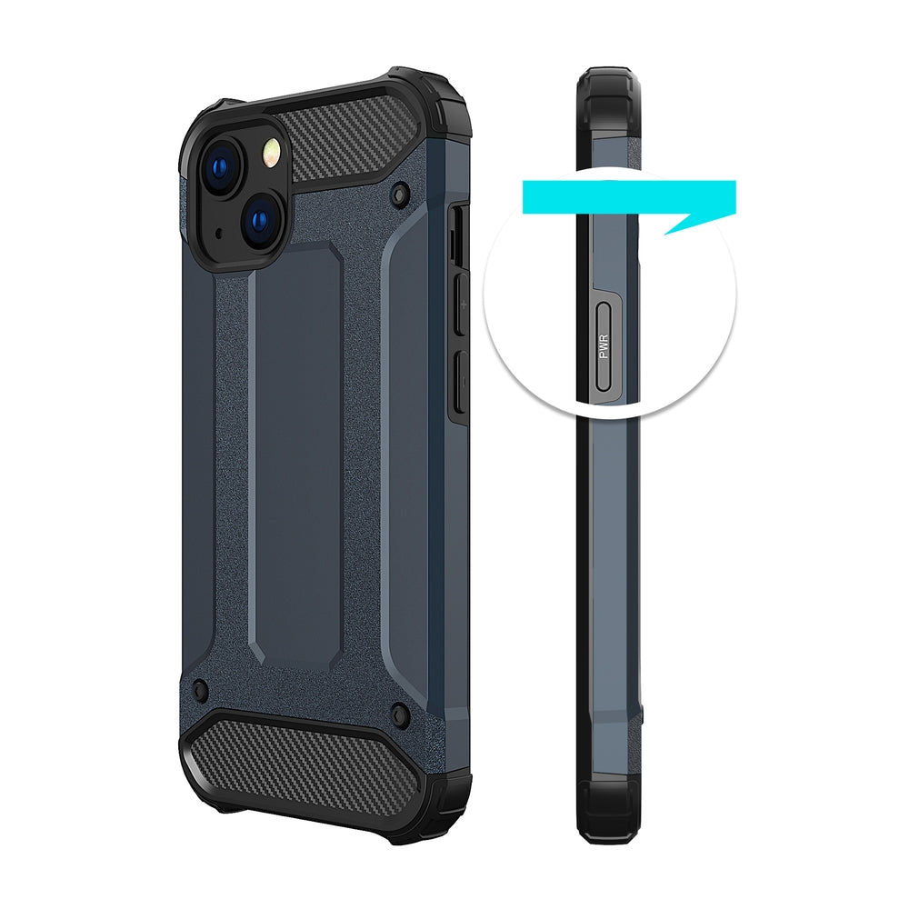 Hybrid Armor dėklas iPhone 14 Plus – mėlynas