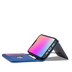 Magnetinis dėklas-piniginė iPhone 14 Plus – mėlynas