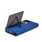 Magnetinis dėklas-piniginė iPhone 14 Plus – mėlynas