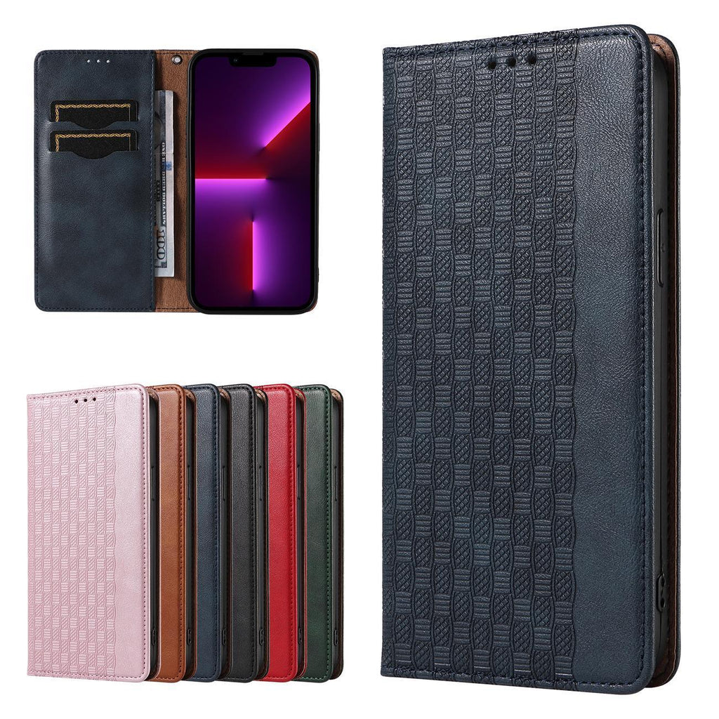 Magnet Strap dėklas iPhone 14 – mėlynas, piniginė