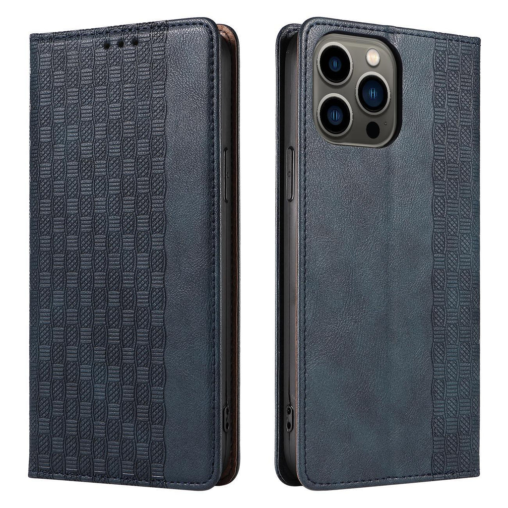Magnet Strap dėklas iPhone 14 – mėlynas, piniginė
