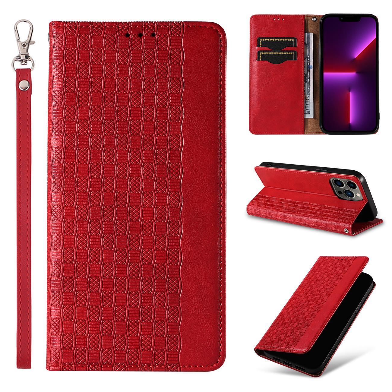 Magnet Strap dėklas iPhone 14 Plus – raudonas