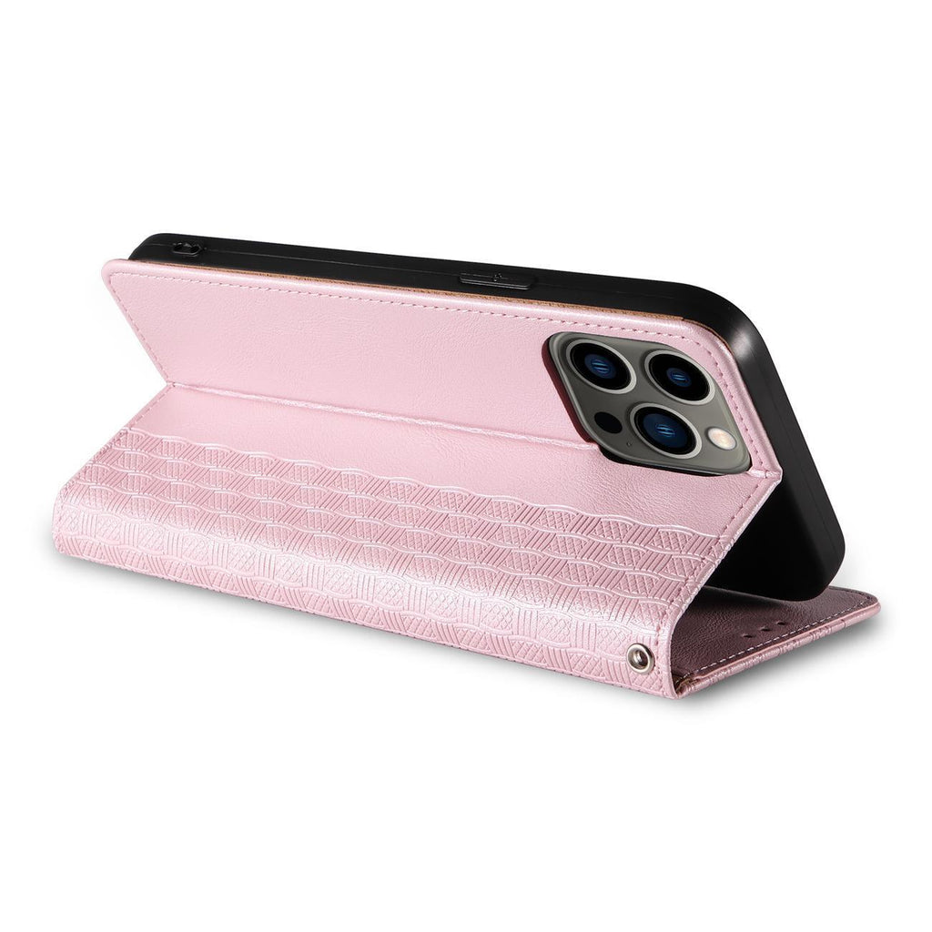 Magnet Strap atverčiamas dėklas iPhone 14 Plus – rožinis