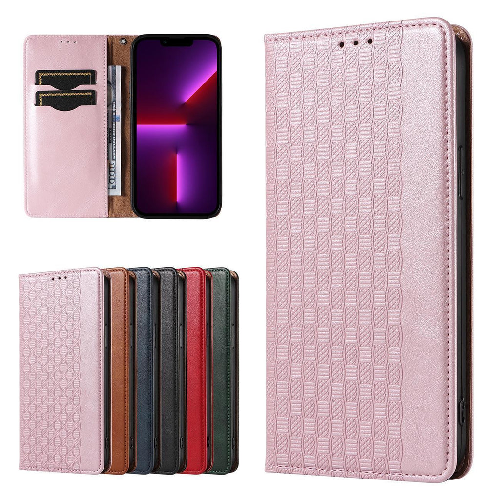 Magnet Strap atverčiamas dėklas iPhone 14 Plus – rožinis