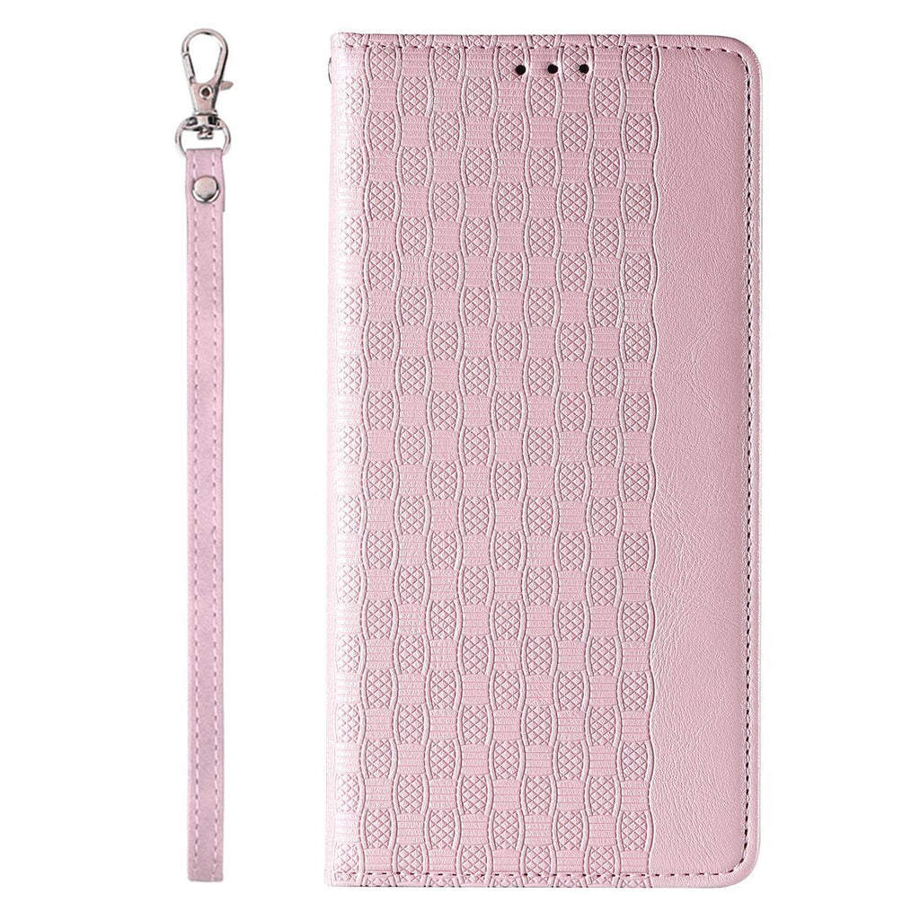 Magnet Strap atverčiamas dėklas iPhone 14 Plus – rožinis