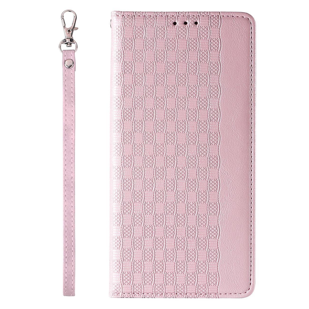 Magnet Strap atverčiamas dėklas iPhone 14 Plus – rožinis