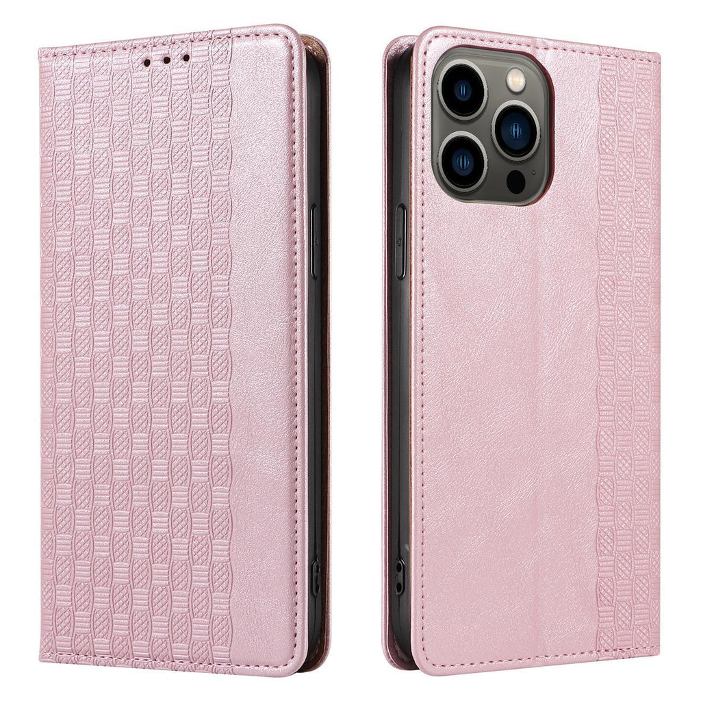 Magnet Strap atverčiamas dėklas iPhone 14 Plus – rožinis