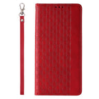 Magnet Strap dėklas iPhone 14 Pro – raudonas, piniginė