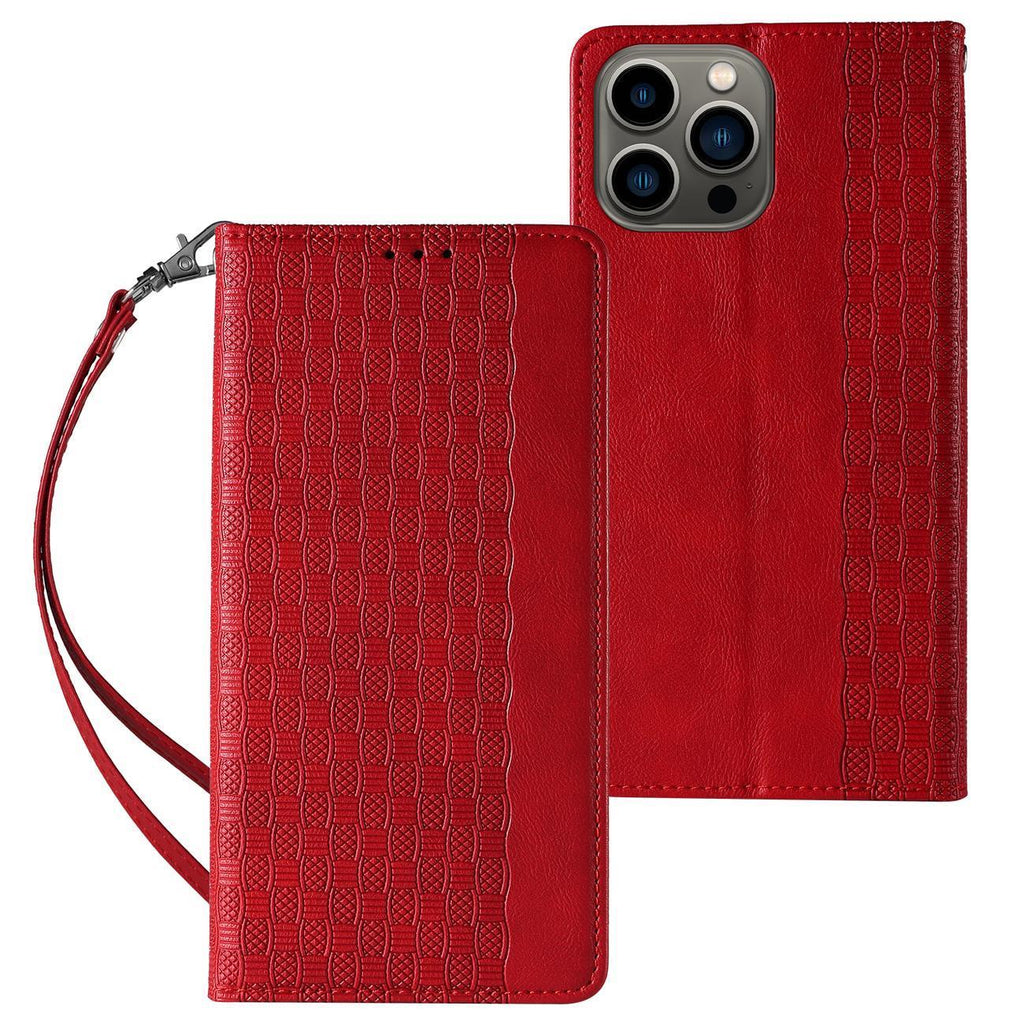 Magnet Strap dėklas iPhone 14 Pro Max – raudonas