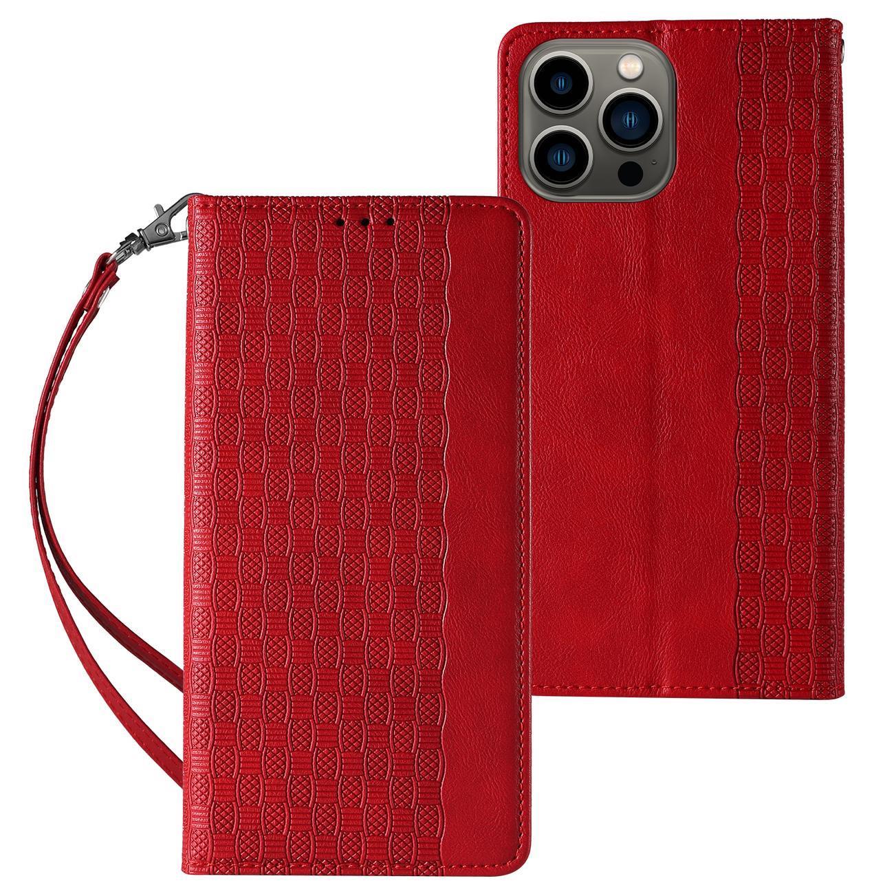 Magnet Strap dėklas iPhone 14 Pro Max – raudonas