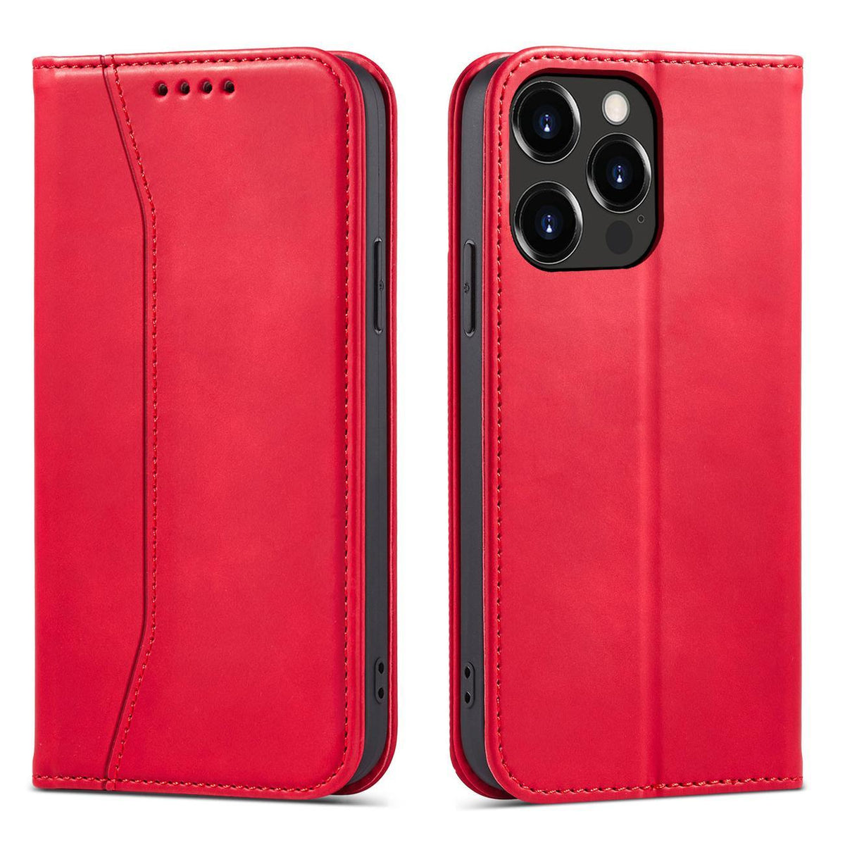 Magnet Fancy Case dėklas iPhone 14 Plus – raudonas