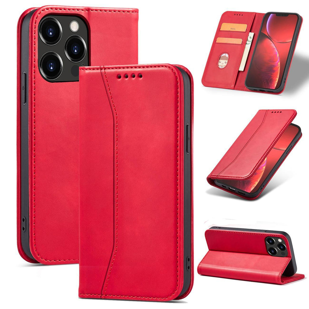 Magnet Fancy Case dėklas iPhone 14 Plus – raudonas