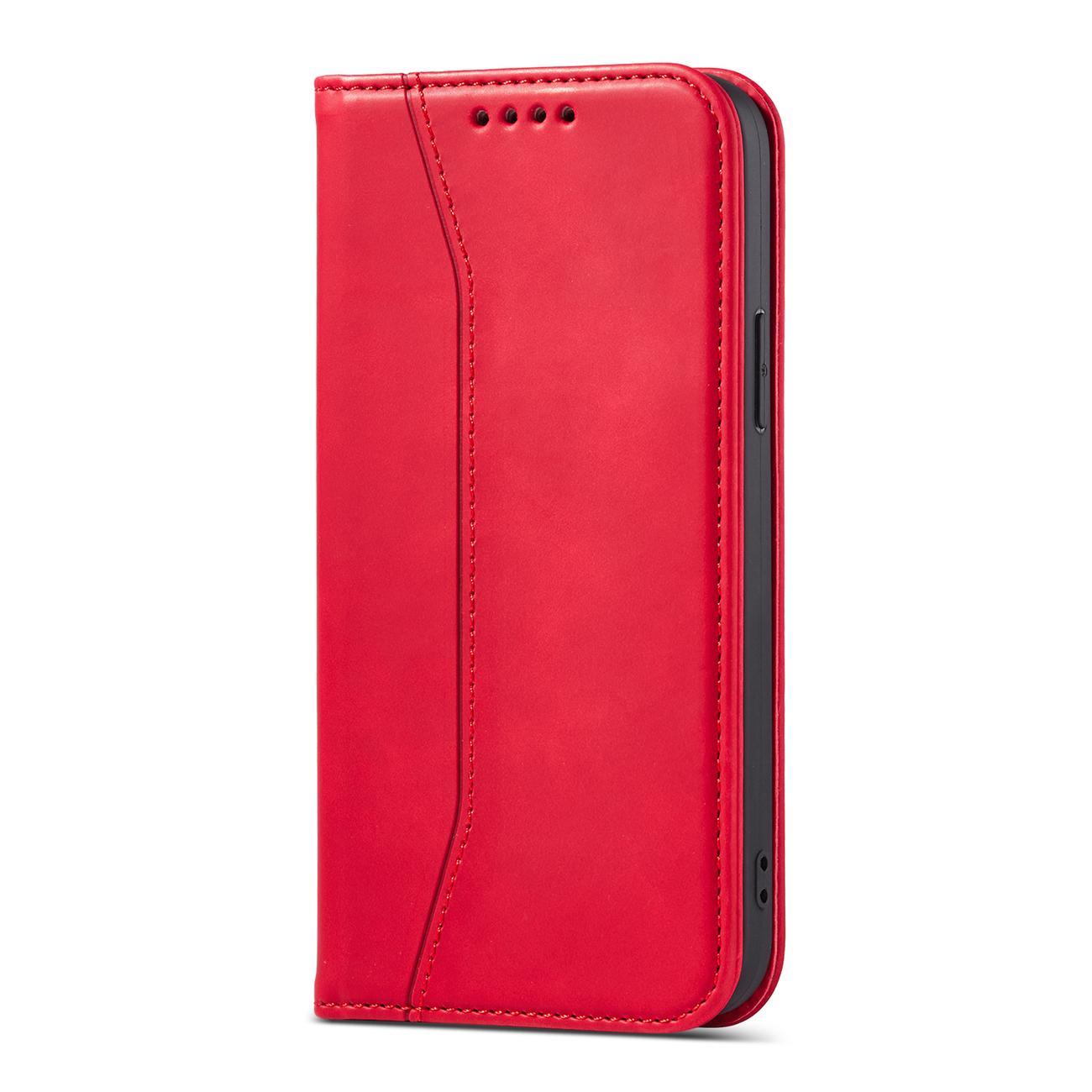 Magnet Fancy Case dėklas iPhone 14 Plus – raudonas