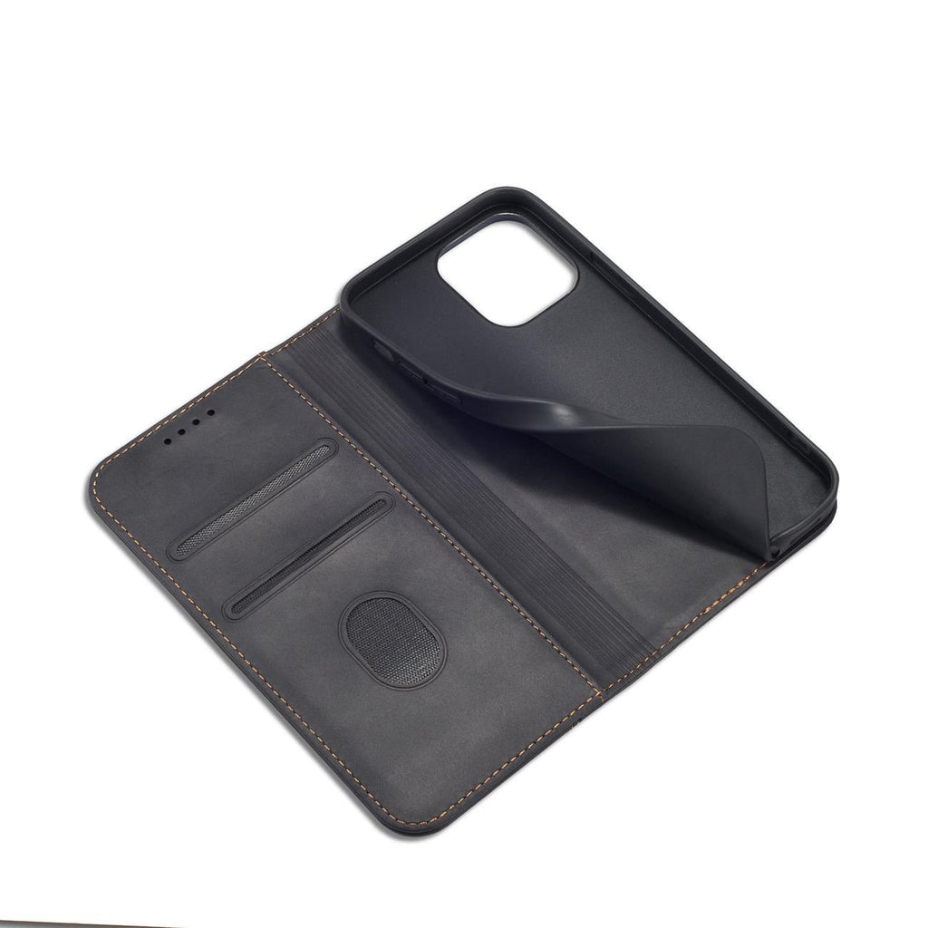 Magnet Fancy dėklas iPhone 14 Pro – juodas, piniginė