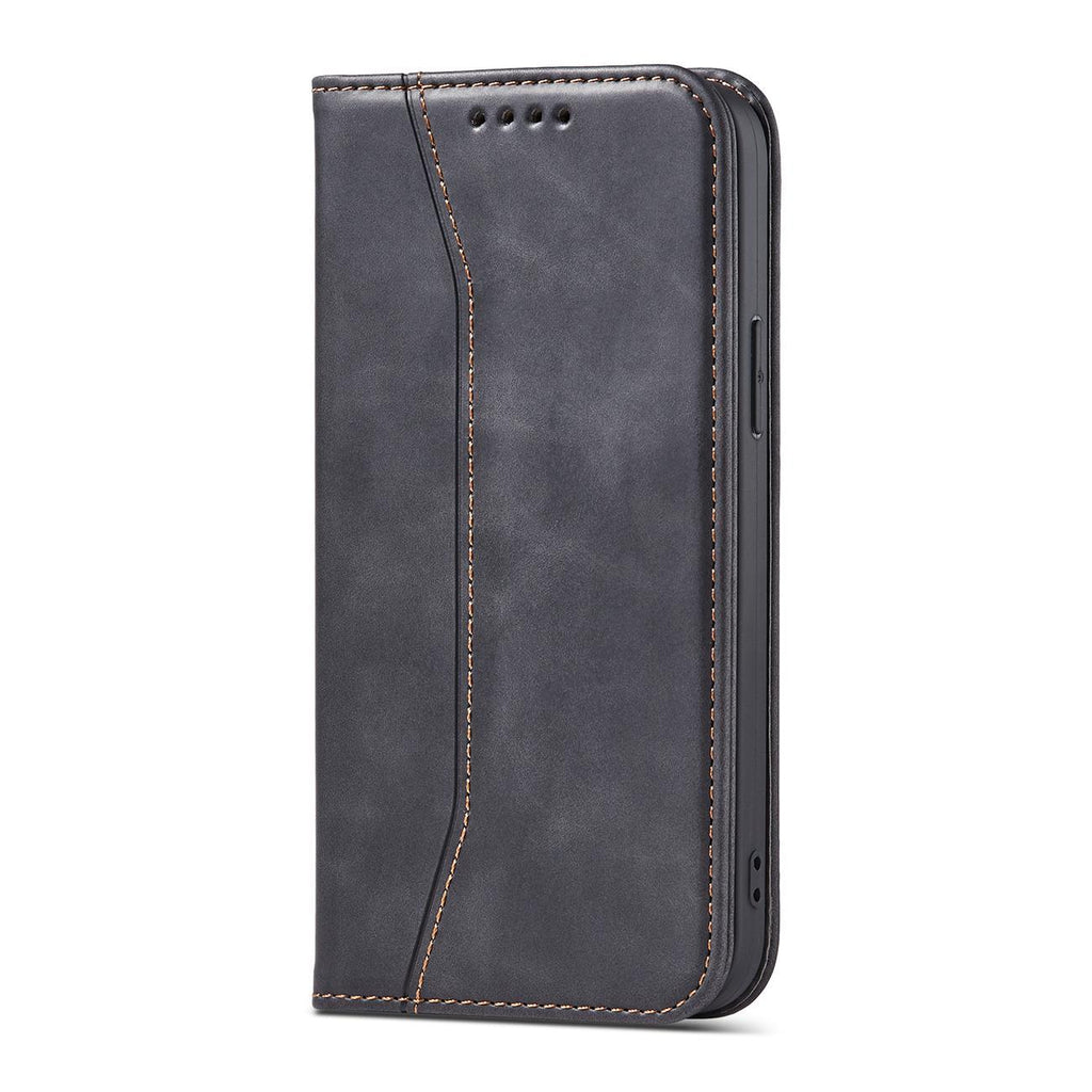 Magnet Fancy dėklas iPhone 14 Pro – juodas, piniginė