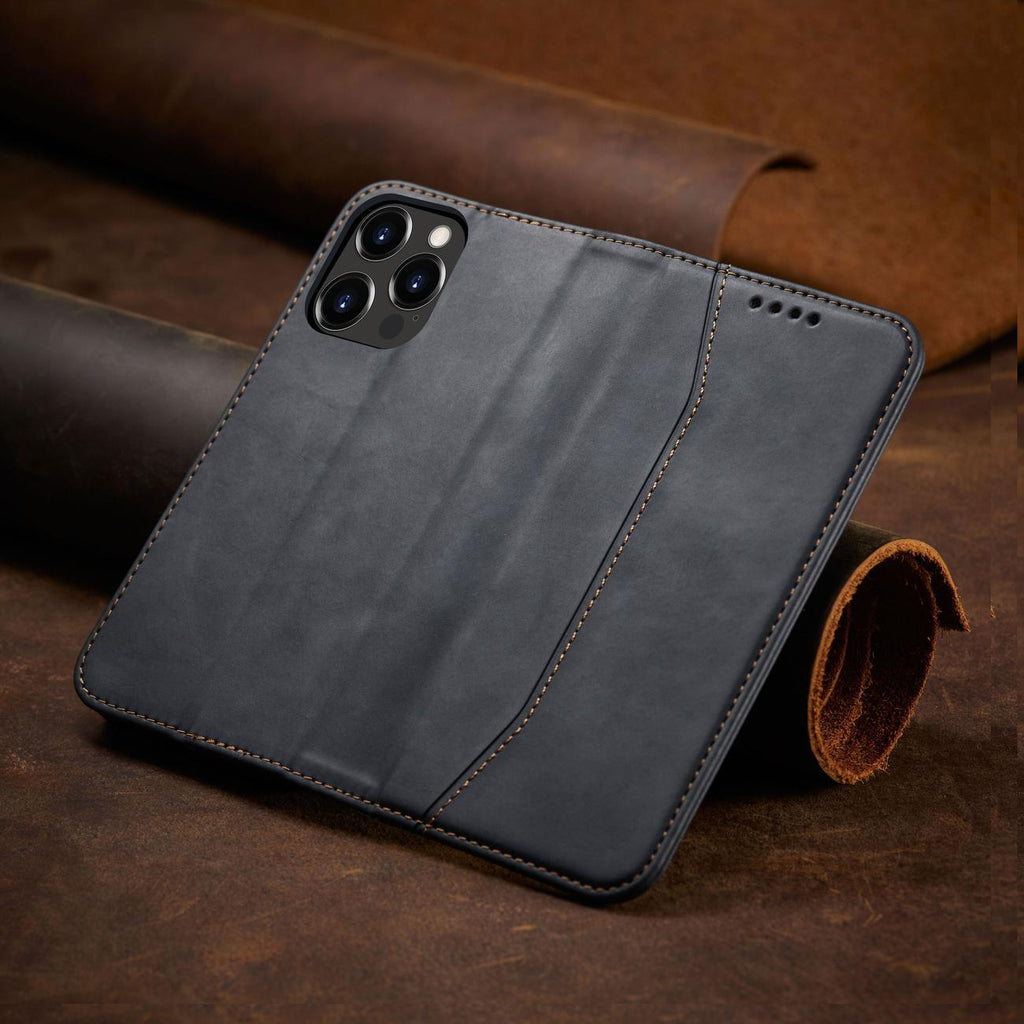 Magnet Fancy dėklas iPhone 14 Pro – juodas, piniginė