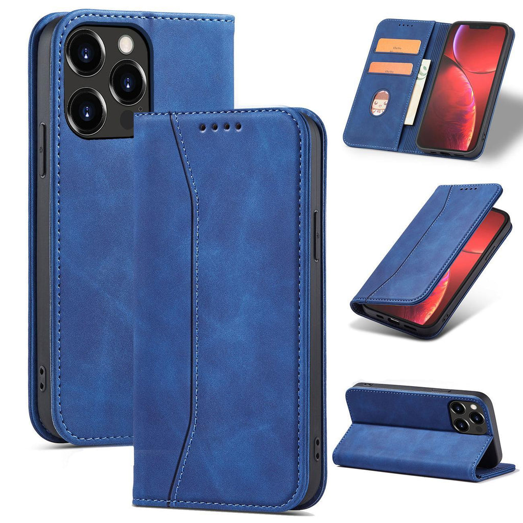 Magnet Fancy Case dėklas iPhone 14 Pro – mėlynas