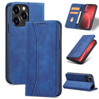 Magnet Fancy Case dėklas iPhone 14 Pro – mėlynas