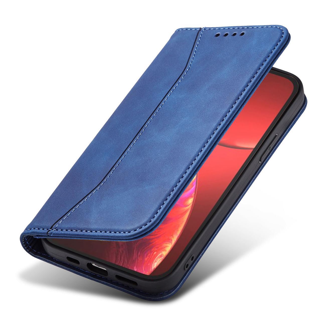 Magnet Fancy Case dėklas iPhone 14 Pro – mėlynas