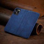 Magnet Fancy Case dėklas iPhone 14 Pro – mėlynas