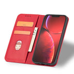 Magnet Fancy Case dėklas iPhone 14 Pro – raudonas