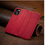 Magnet Fancy Case dėklas iPhone 14 Pro – raudonas