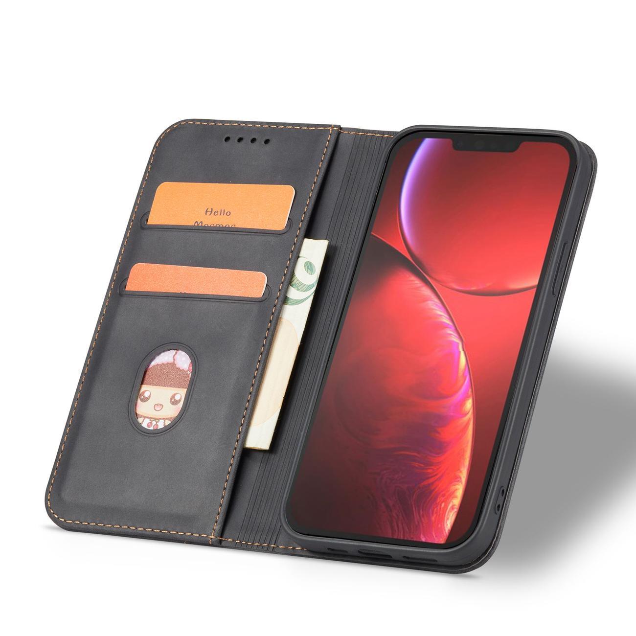 Magnet Fancy Case dėklas iPhone 14 Pro Max – juodas