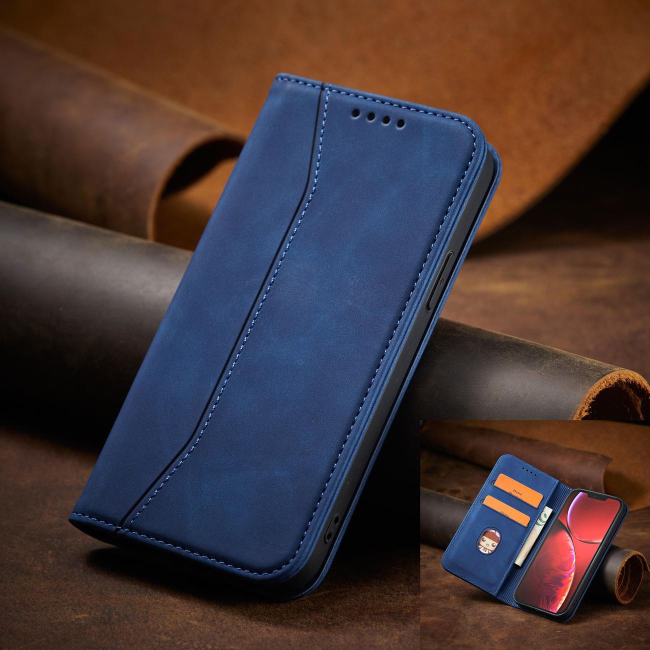 Magnet Fancy Case iPhone 14 Pro Max dėklas – mėlynas