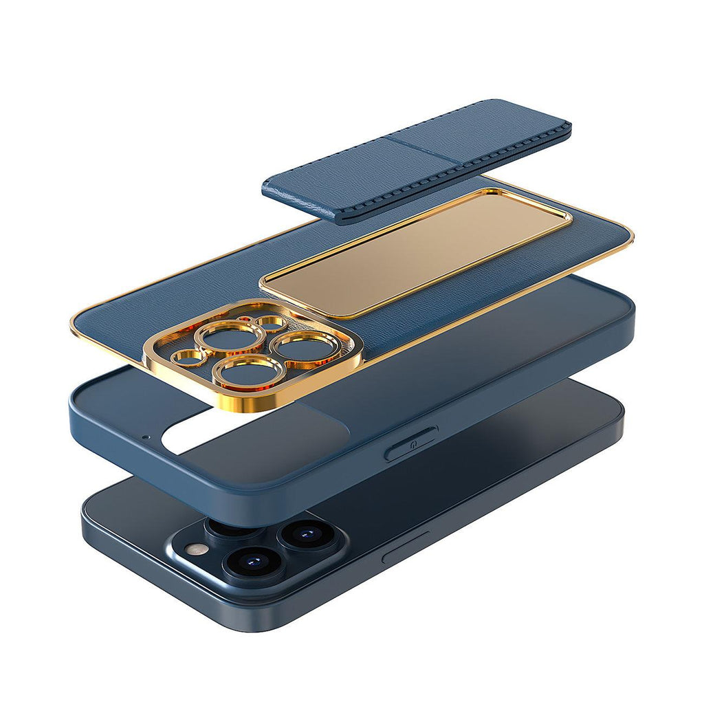 Silikoninis dėklas su stovu iPhone 13 Pro Max – žalias