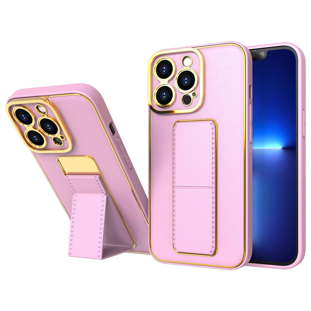 Kickstand dėklas iPhone 12 – rožinis su stovu -- iPhone 12