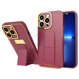 Silikoninis dėklas su stovu iPhone 12 Pro – raudonas -- iPhone 12 Pro