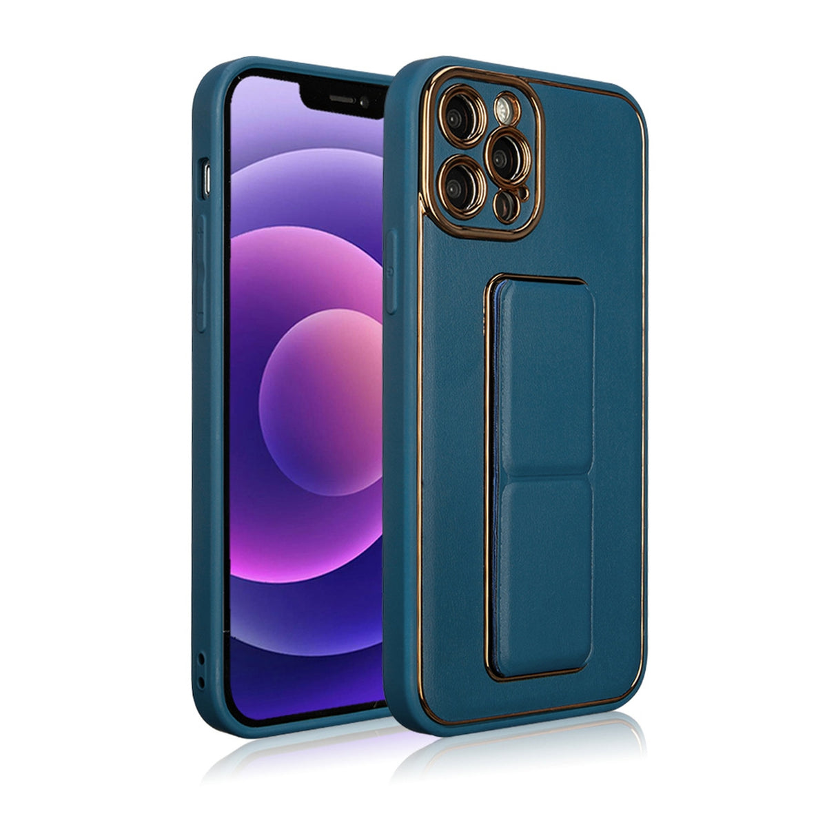 Kickstand dėklas iPhone 12 Pro – mėlynas -- iPhone 12 Pro