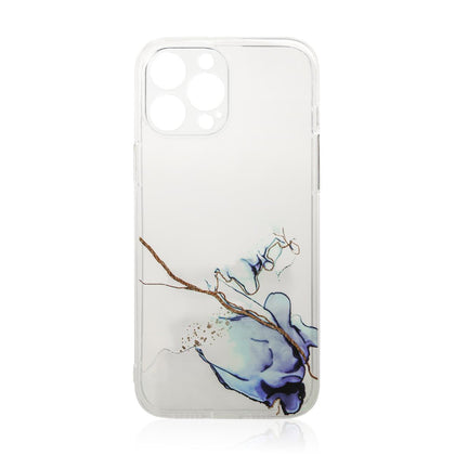 Skaidrus marmurinis dėklas iPhone 12 Pro – mėlynas -- iPhone 12 Pro