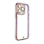 Skaidrus dėklas iPhone 12 Pro – violetinis, auksinis -- iPhone 12 Pro