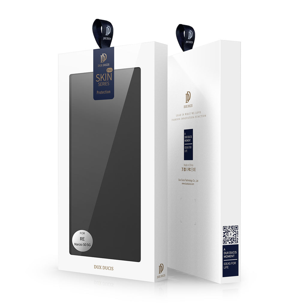 Dux Ducis Skin Pro atverčiamas dėklas Realme Narzo 50A – juodas -- Realme Narzo 50A