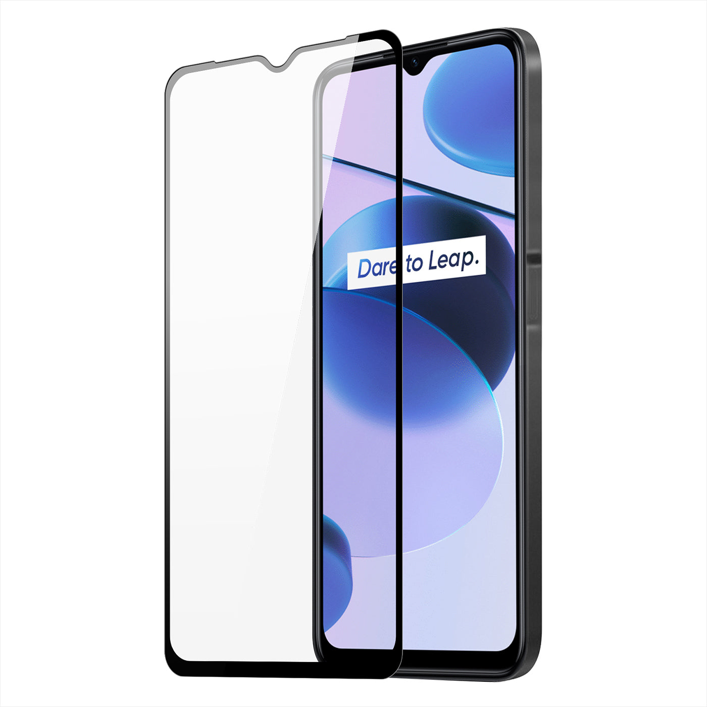 Dux Ducis 9D grūdintas stiklas Realme C35 – juodas -- Realme C35