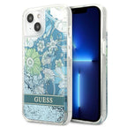 Guess dėklas iPhone 13 – žalias su blizgučiais -- iPhone 13