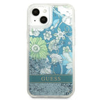 Guess dėklas iPhone 13 – žalias su blizgučiais -- iPhone 13