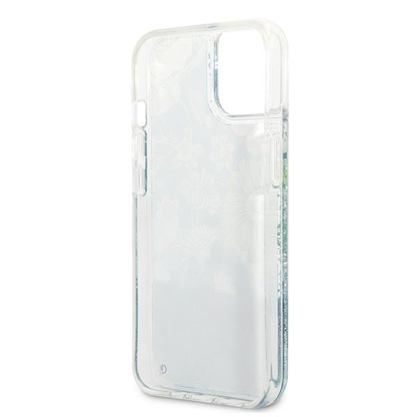 Guess dėklas iPhone 13 – žalias su blizgučiais -- iPhone 13