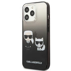 Karl Lagerfeld gradientinis dėklas iPhone 13/13 Pro – juodas
