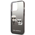 Karl Lagerfeld gradientinis dėklas iPhone 13/13 Pro – juodas